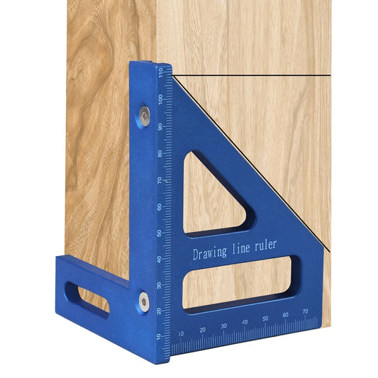 3D Multi Angle Measuring Ruler 45/90 Degree Plastic Carpentry Square