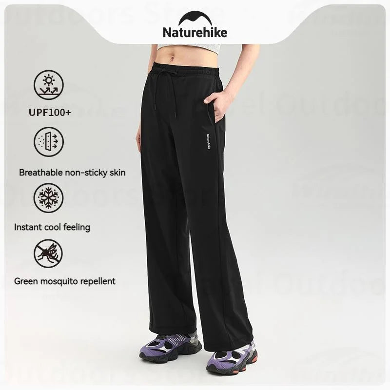 Pantalones de senderismo Naturehike para mujer, de verano, de secado rápido, para acampar al aire libre, escalar, transpirables, impermeables, con protección solar contra el hielo, para entrenamiento