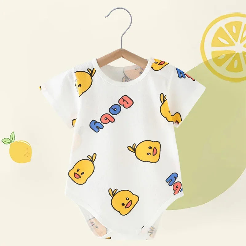 Baby Triangular Crawl Onesies Infantil Jumpsuit Clothes Short Summer Sleeve Version Newborn Bebe Children Clothing Kids Costume