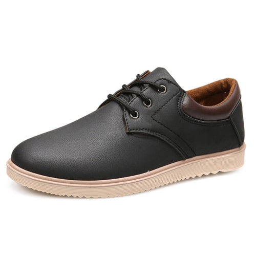 Lässige, flache Oxford-Sneaker für Herren