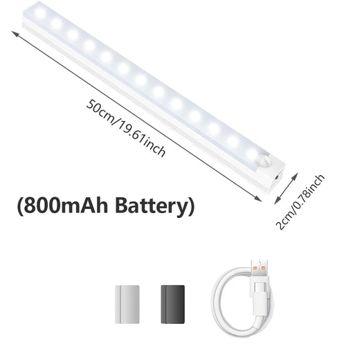 IRALAN Bewegungssensor LED Schrankleuchte USB Wiederaufladbare Induktion 