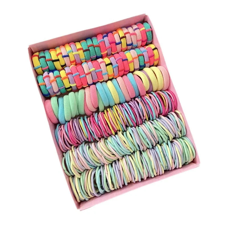 Children's Elastic Band Hair Clip Combination Set, Baby Hair Circle,