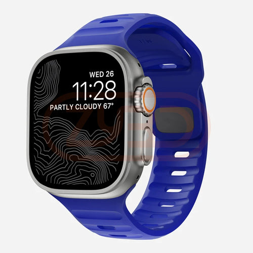 Correa deportiva para Apple Watch Ultra 10 9 8 7 6 SE 5 de silicona suave 