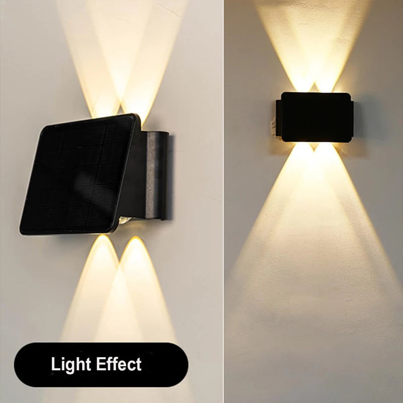 4Led Solar Light Decoration Downward Outdoor Wall Light Floodlight