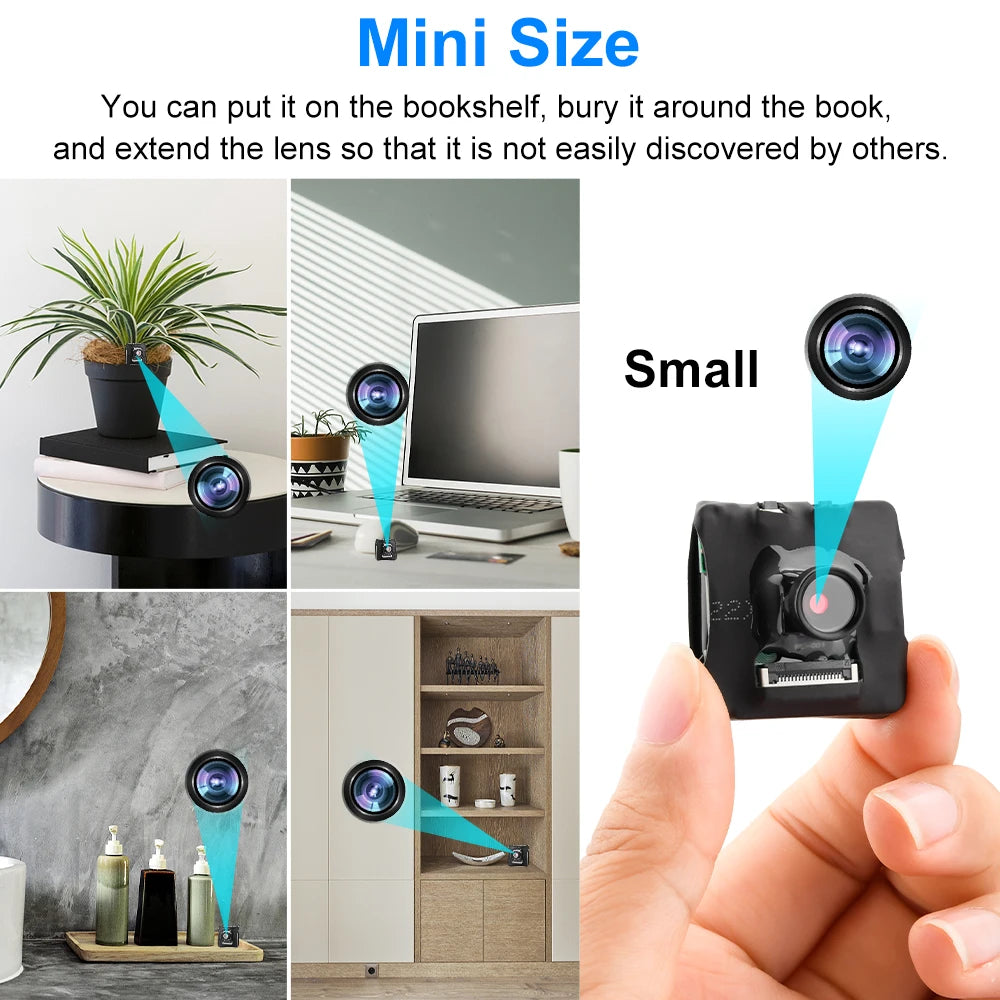 Mini cámara HD 1080P, portátil, inalámbrica, módulo DIY, cámara WiFi, detección de movimiento, videocámara de seguridad para interiores y hogar