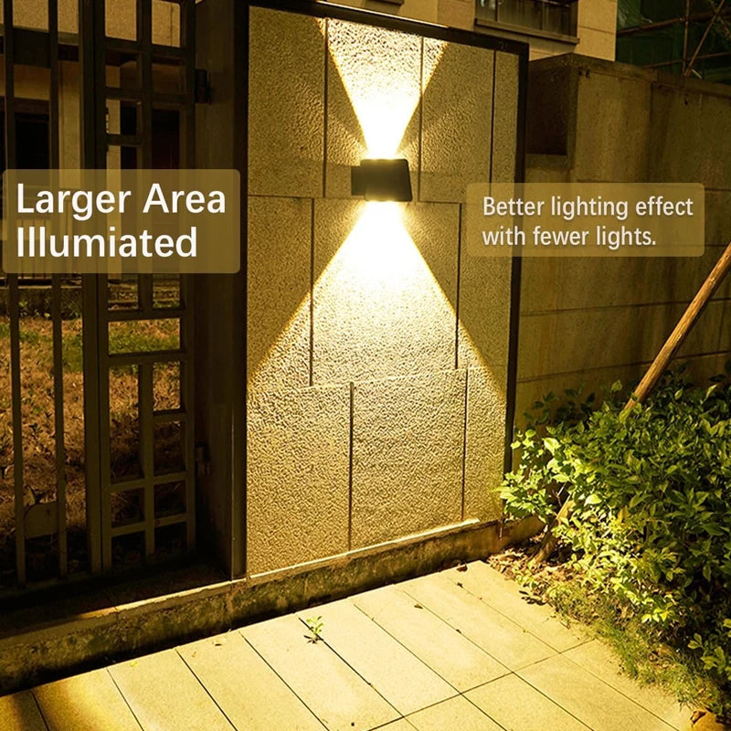 4Led Solar Light Decoration Downward Outdoor Wall Light Floodlight