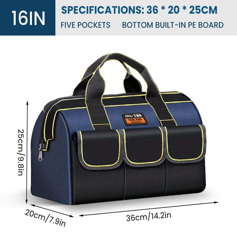 16 Inch Multifunctional Tool Bags 1680D Oxford Cloth Electrician Bags