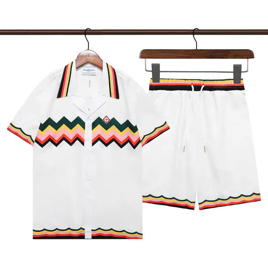 Summer vibes men Beach shorts set