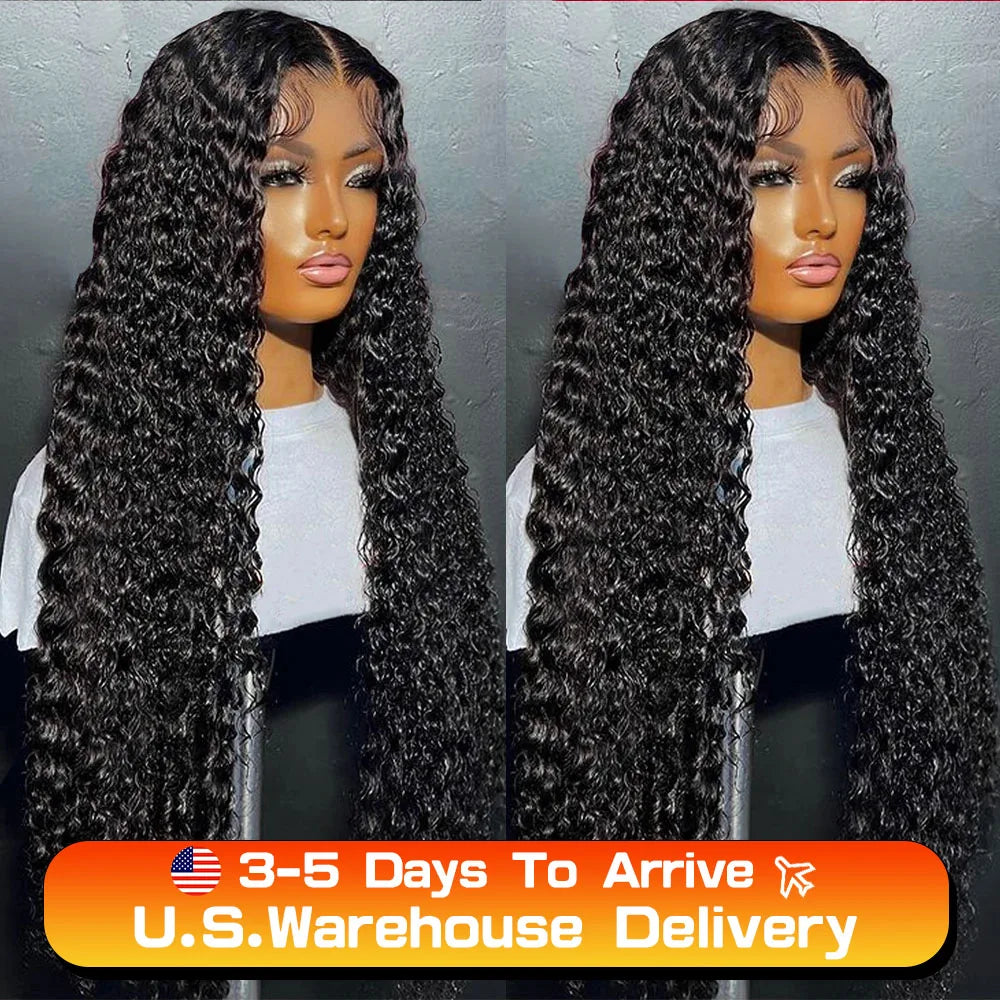 Wear Go 6x4 5x5 Glueless Wigs Human Hair Pre Plucked Pre Cut Closure Wig Deep Wave Lace Front Wigs 13x4 13x6 HD Lace Frontal Wig