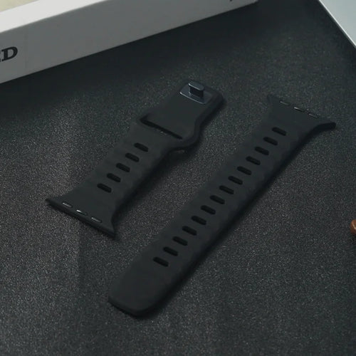 Sportarmband für Apple Watch Ultra 10 9 8 7 6 SE 5 Weiches Silikon 