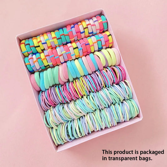 Children's Elastic Band Hair Clip Combination Set, Baby Hair Circle,