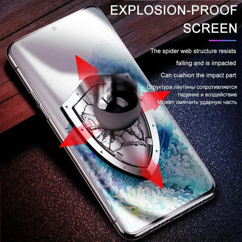 4Pcs Hydrogel Film Full Cover For Samsung Galaxy S23 S10 S20 S21 S22