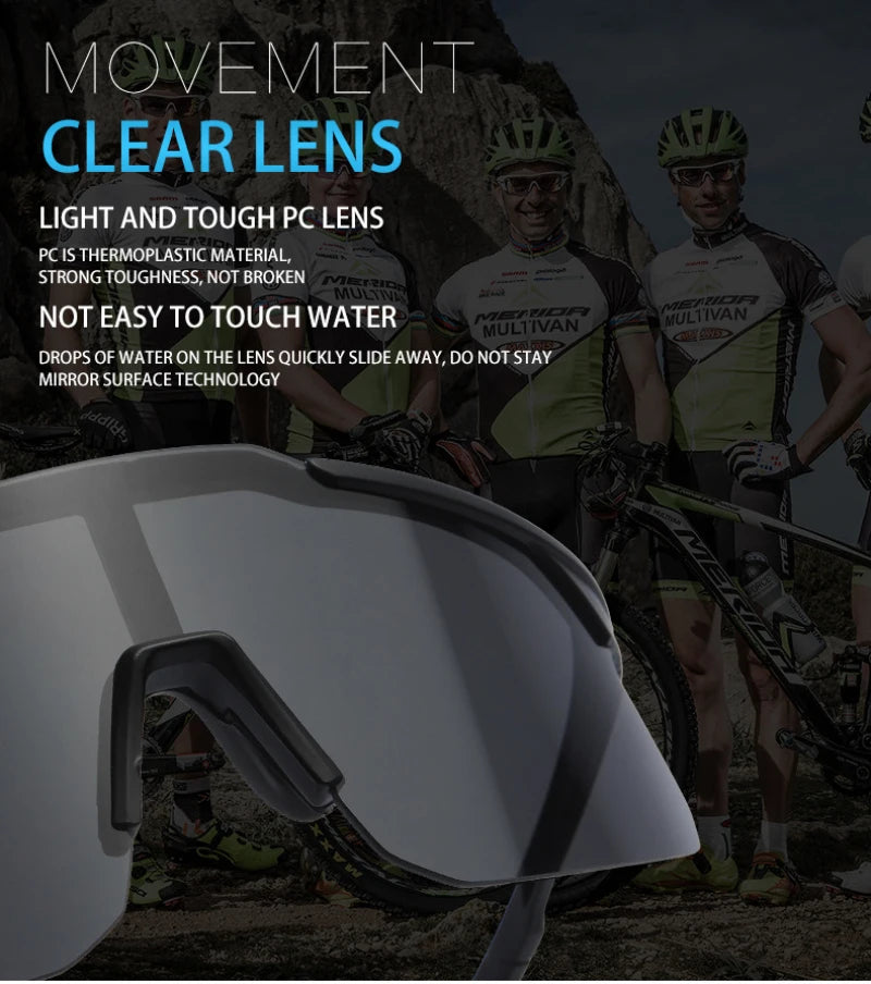 Cycling Sunglasses for Men Women Sport Polarized Lens Outdoor Sunglasses Bike Glasses Bicycle Eyewear Windproof Driving Goggles