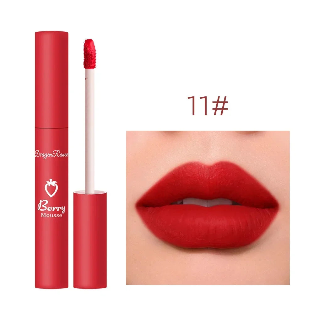 Waterproof Velvet Matte Nude Lip Gloss Sexy Long Lasting Non-stick Cup Nude Red Liquid Lipstick Make-up for Women Korea Cosmetic