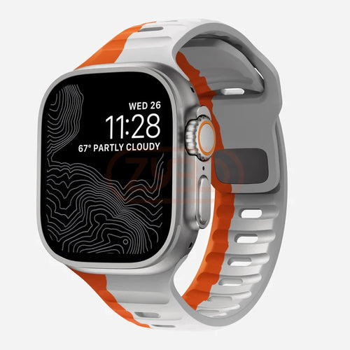 Correa deportiva para Apple Watch Ultra 10 9 8 7 6 SE 5 de silicona suave 