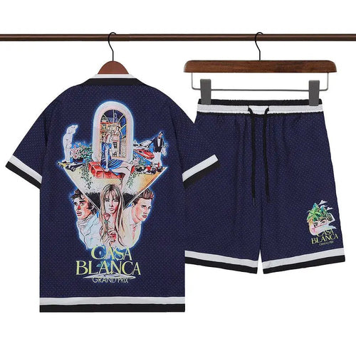 Summer vibes men Beach shorts set