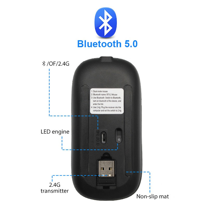 Kabellose RGB-Bluetooth-Maus