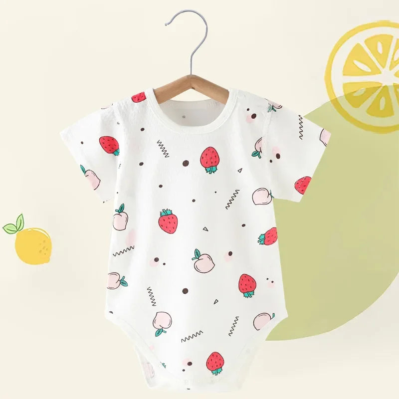 Baby Triangular Crawl Onesies Infantil Jumpsuit Clothes Short Summer Sleeve Version Newborn Bebe Children Clothing Kids Costume