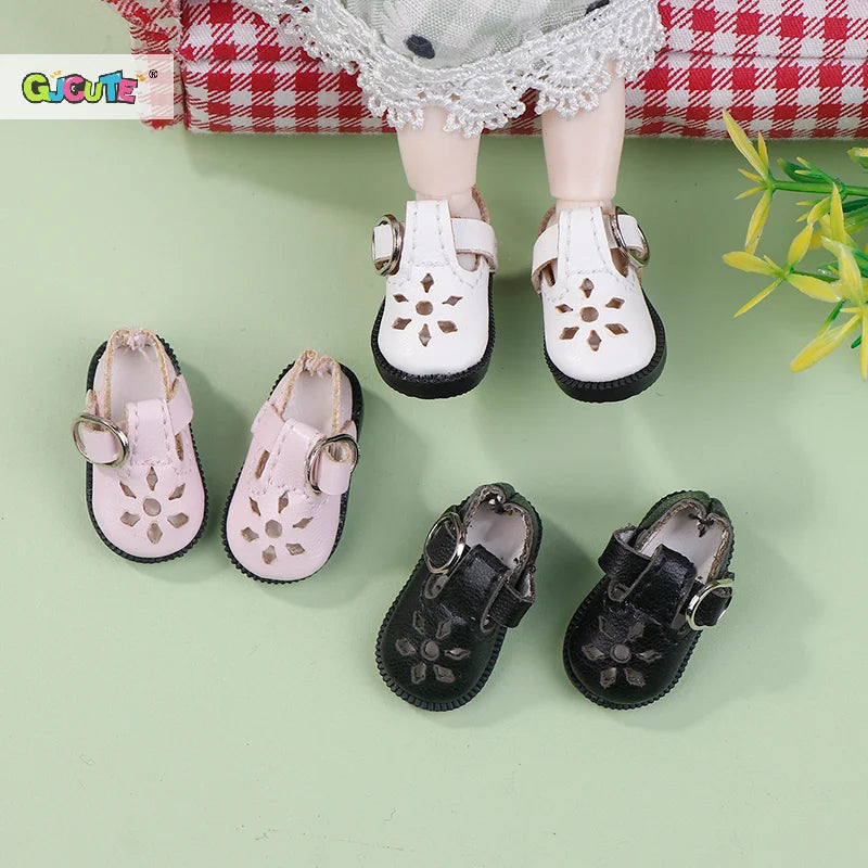 Doll Shoes Mini Leather Dolls Sneakers Casual Shoe Mini Doll Decoration Shoes Accessories Kid Birthday Gift Girl Toy