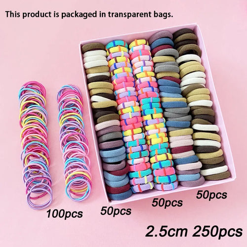 Children's Elastic Band Hair Clip Combination Set, Baby Hair Circle,