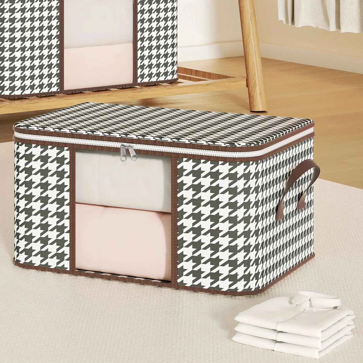 Visible Large Capacity Storage Box Portable Household Clothes