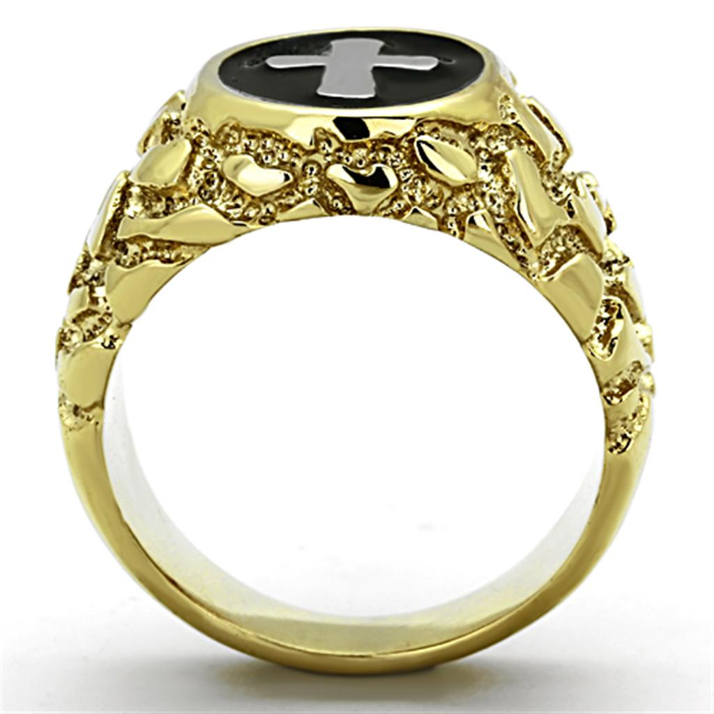 Anillos de acero inoxidable sin piedra para hombre TK1358