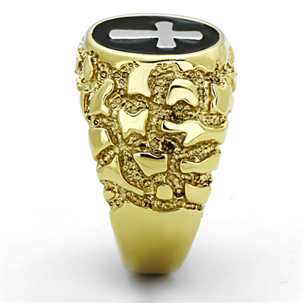 Anillos de acero inoxidable sin piedra para hombre TK1358