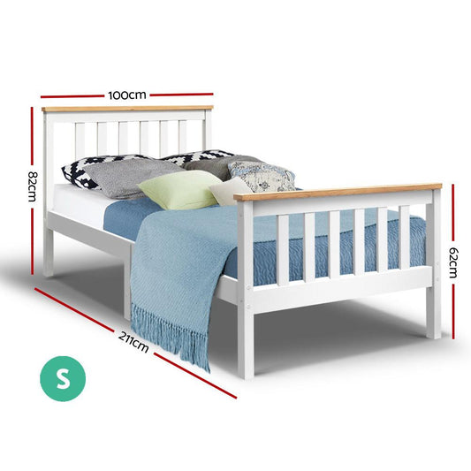 Cama individual de madera Artiss, muebles de dormitorio para niños