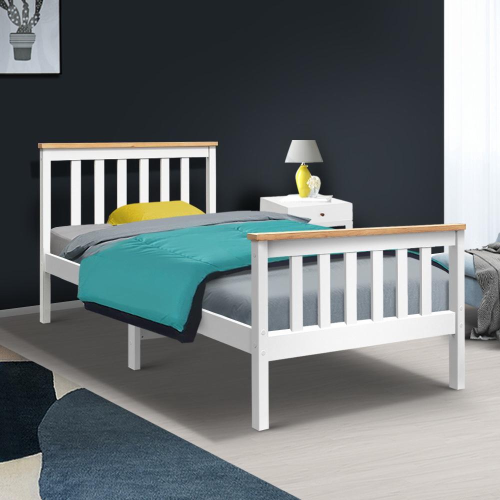 Cama individual de madera Artiss, muebles de dormitorio para niños