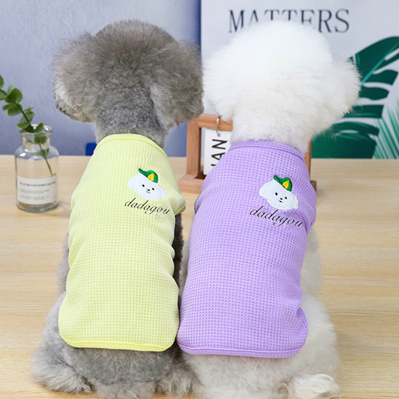 Pet Dog Fashion Embroidery Vest