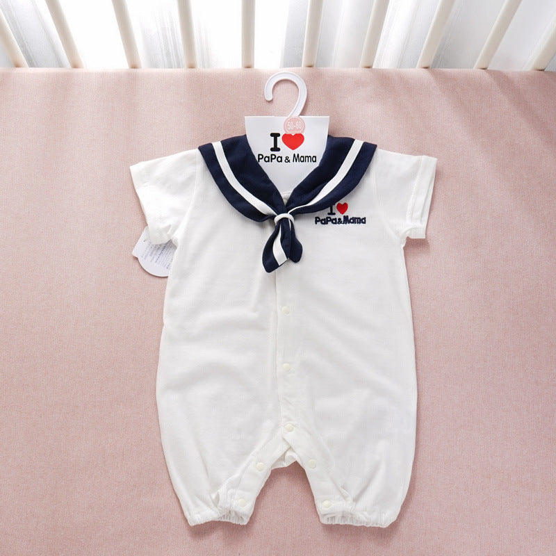 Marine-Stil Baby-Kleidung Neugeborenen-Kleidung Baby-Strampler