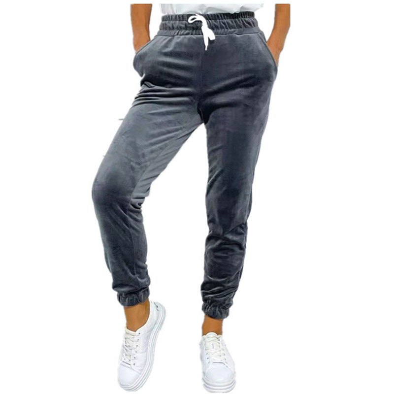 Ladies Lace-up Breathable Casual Sports Pants