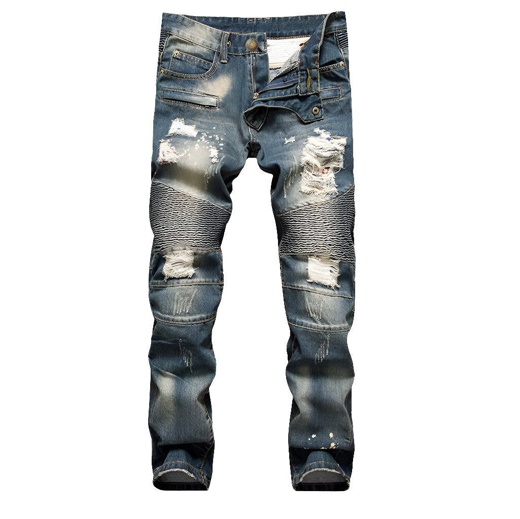 2021 New High Quality Brand Men Jeans Fashion Ripped Jeans Men