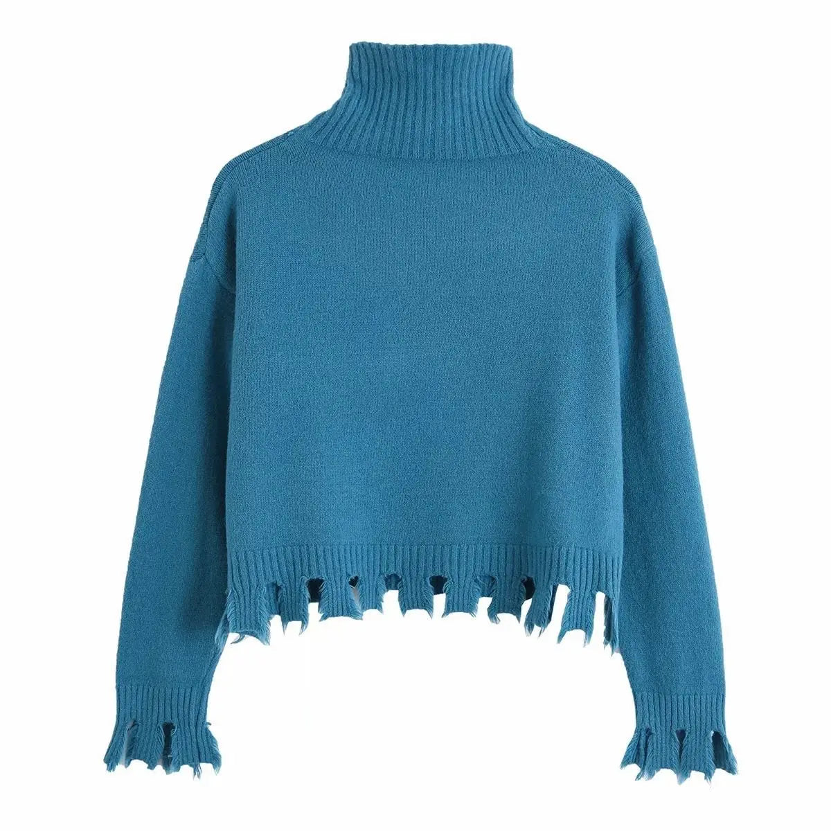 2021 Autumn Winter Casual Female Short Sweaters Turtleneck Pullovers Long Sleeve Solid Stretch Korean Top Knit Sweater Women