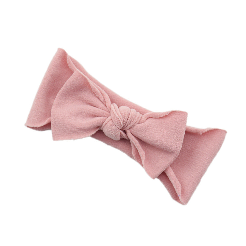 Baby Hair Accessories Solid Color Knotted Headband