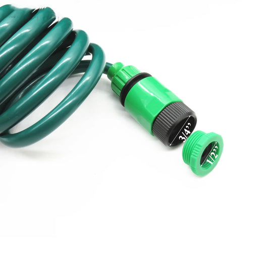 7.5M/15M/30M Retractable Coil Magic Flexible Garden Water Hose Car Cleaning Spring Pipe Plastic Hose Plant Watering W/ Spray Gun