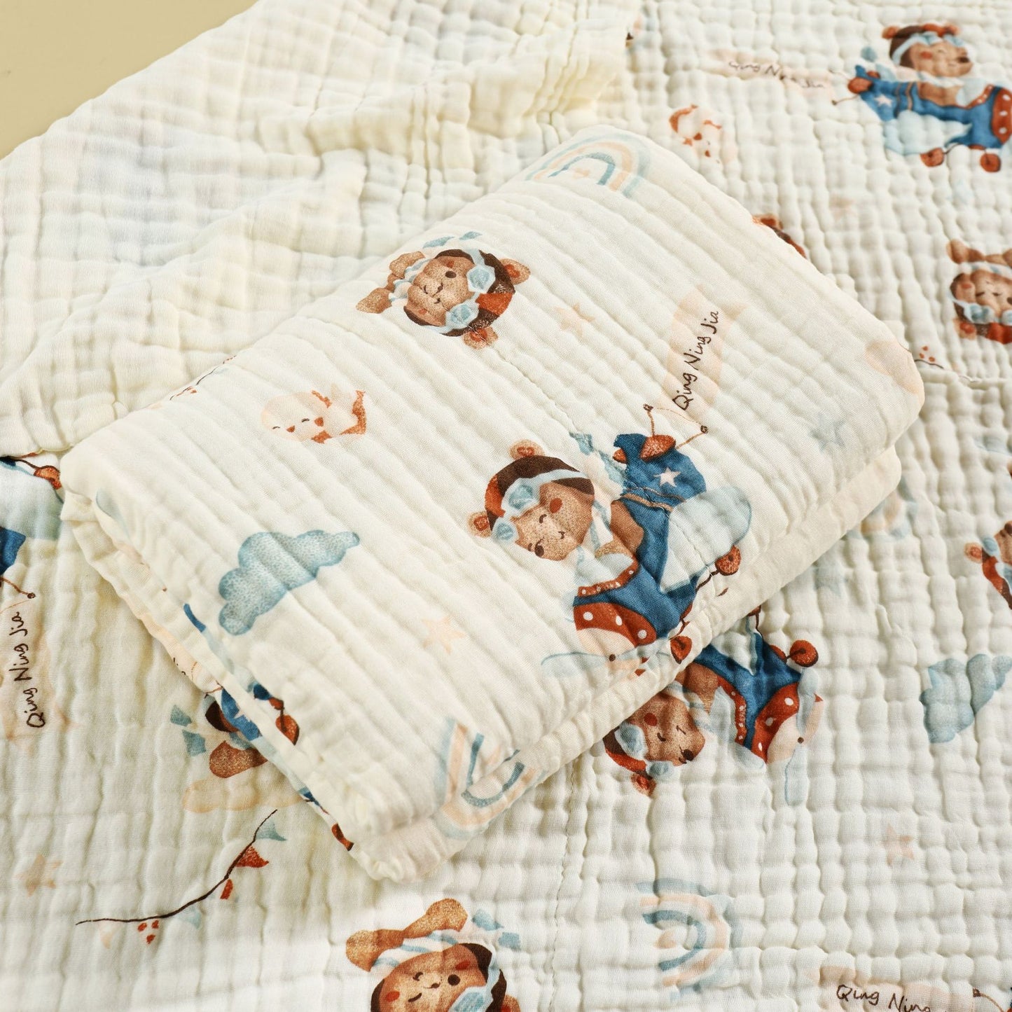 Newborn Baby Printed Pure Cotton Gauze Blanket