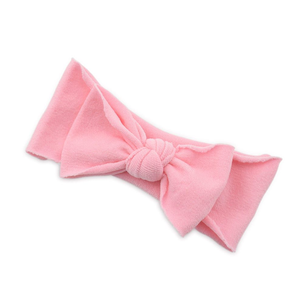 Baby Hair Accessories Solid Color Knotted Headband