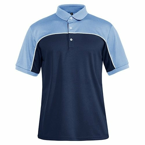 Camisetas de bloques de color, polos de manga corta para hombre, camisetas casuales de moda para golf