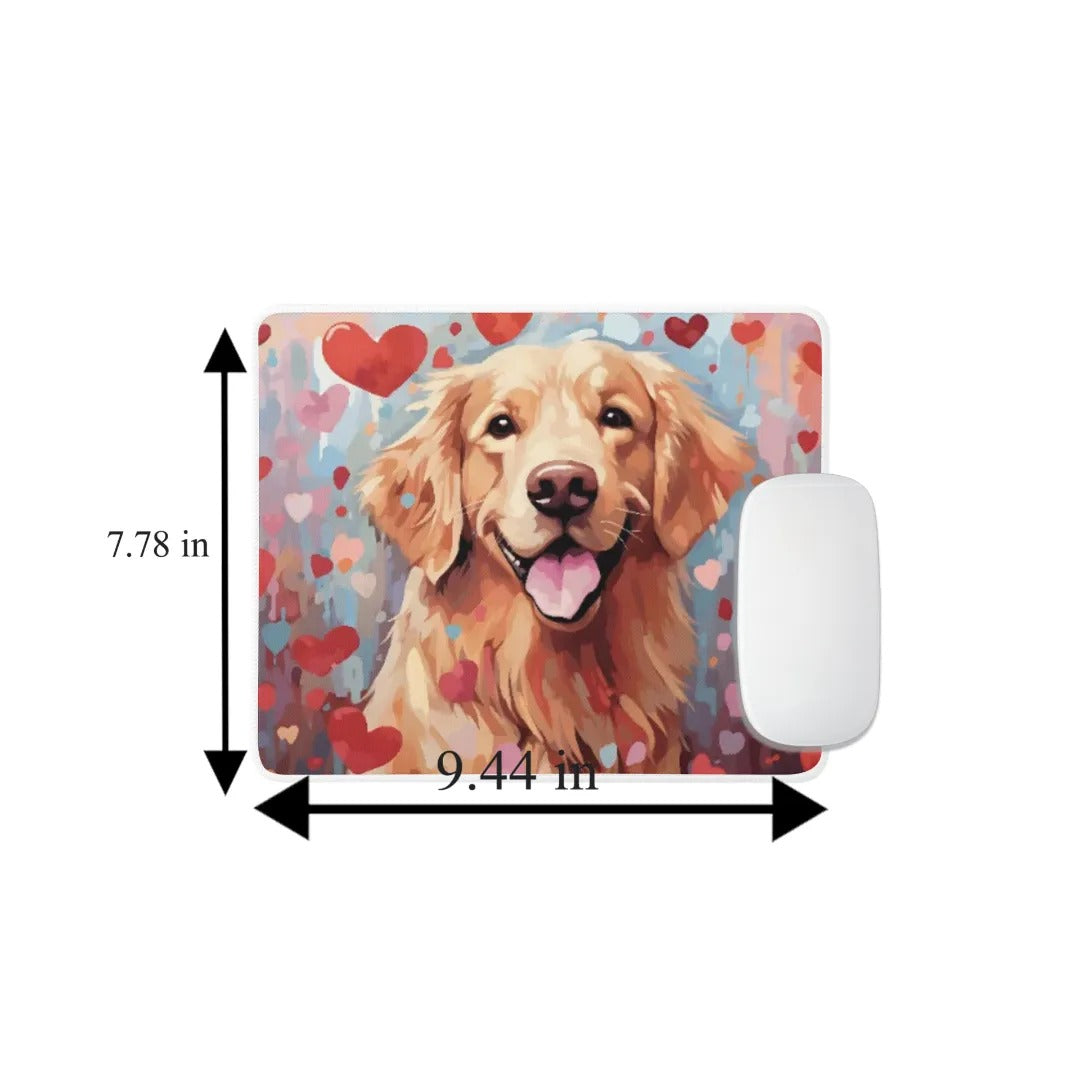 Sweetheart Dog Golden Retriever Non-Slip Rubber Mousepad