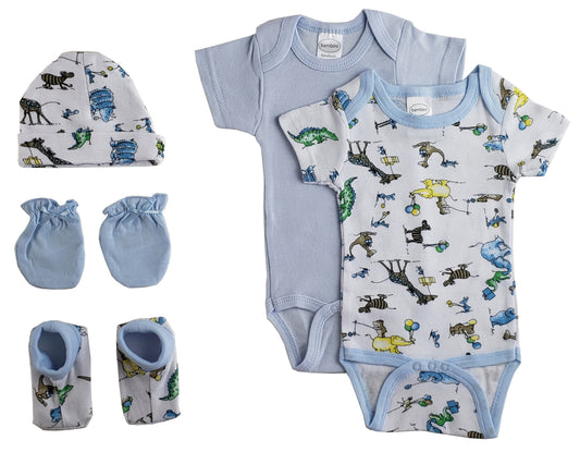 5-teilige Babyausstattung für Neugeborene Jungen, Geschenk zur Babyparty