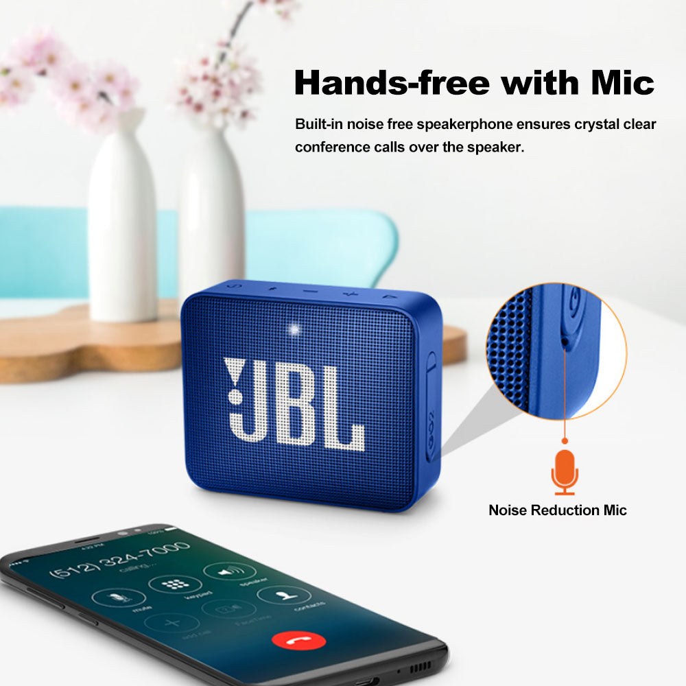 Altavoz Bluetooth inalámbrico JBL GO 2 resistente al agua IPX7 con micrófono