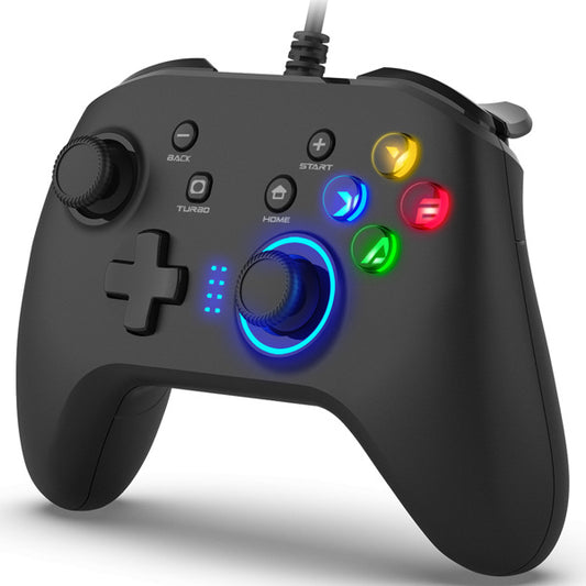 Kabelgebundener Gaming-Controller Joystick-Gamepad mit Dual-Vibration