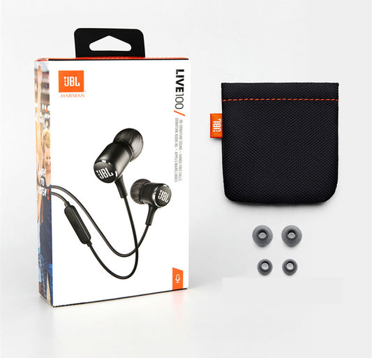 JBL LIVE100 3,5-mm-Kabel-Ohrhörer mit Stereo-Soundline-Steuerung