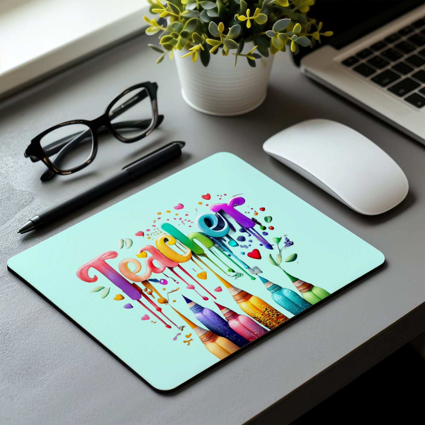 School Teacher Non-Slip Computer Mousepad Mouse Pad