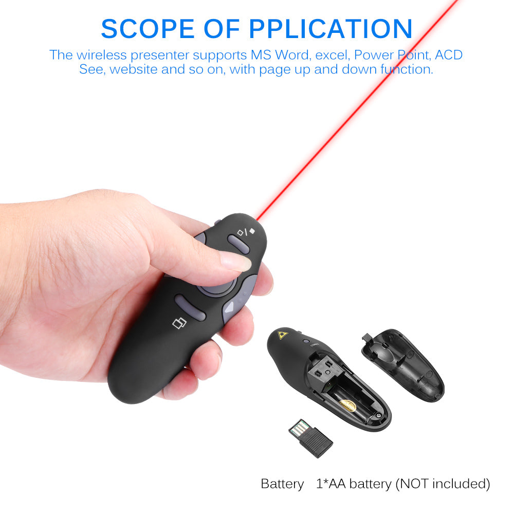 Kabelloser Presenter mit rotem Laserpointer-Stift USB