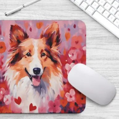 Sweetheart Dog Shetland Sheepdog Non-Slip Rubber Mousepad