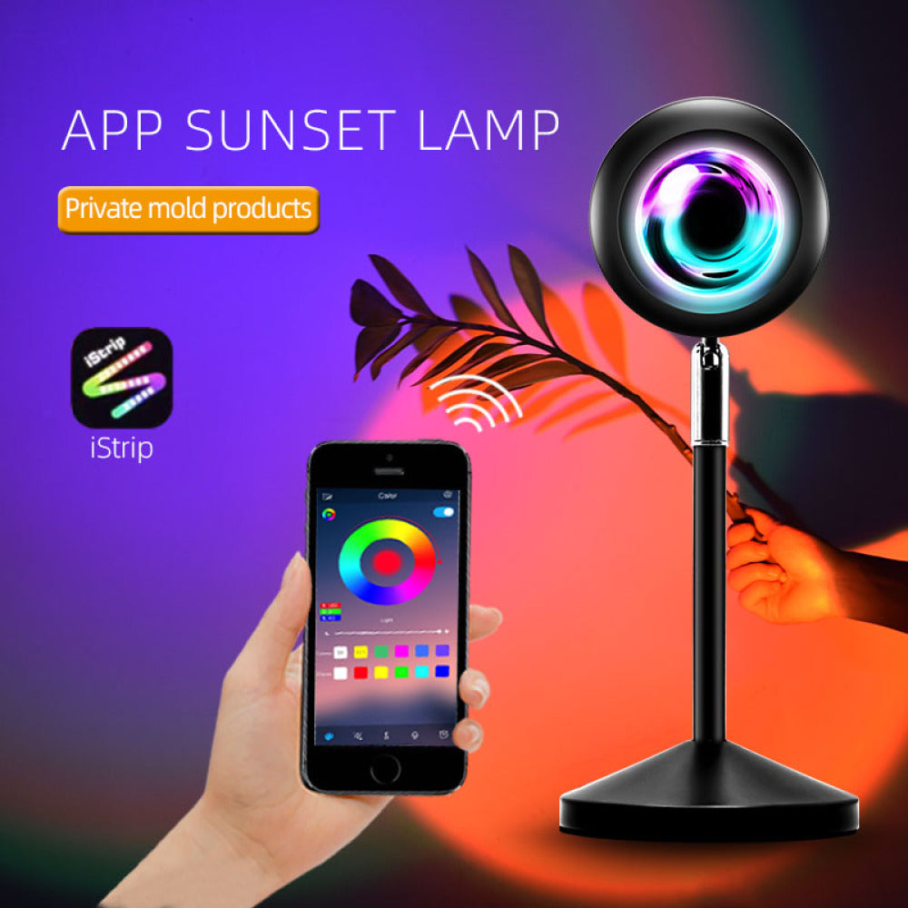 Projektor APP/Fernbedienung Sonnenuntergang Lampe Regenbogen Sonnenuntergang Lampe 