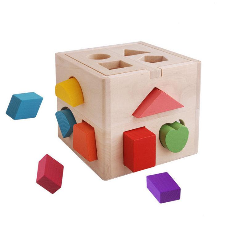 Juguete de madera Montessori para niños pequeños, juego de combinación para niños