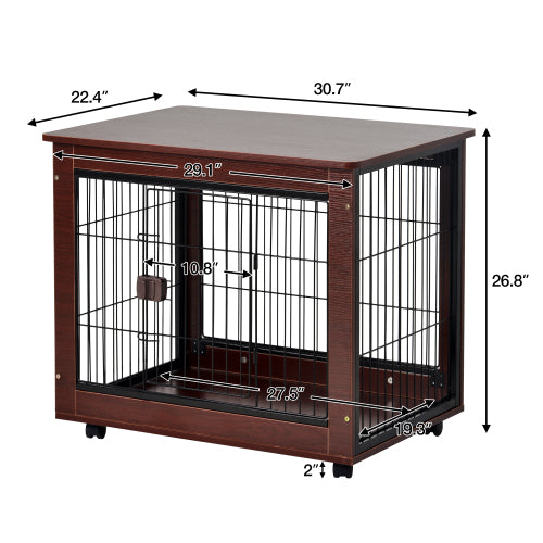 Furniture Style Pet Dog Crate Cage End Table